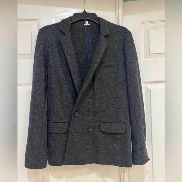 J.Crew Classic 100% Women’s Wool Double Breasted‎ Gray Blazer Pea Coat size 6 - Picture 4 of 12